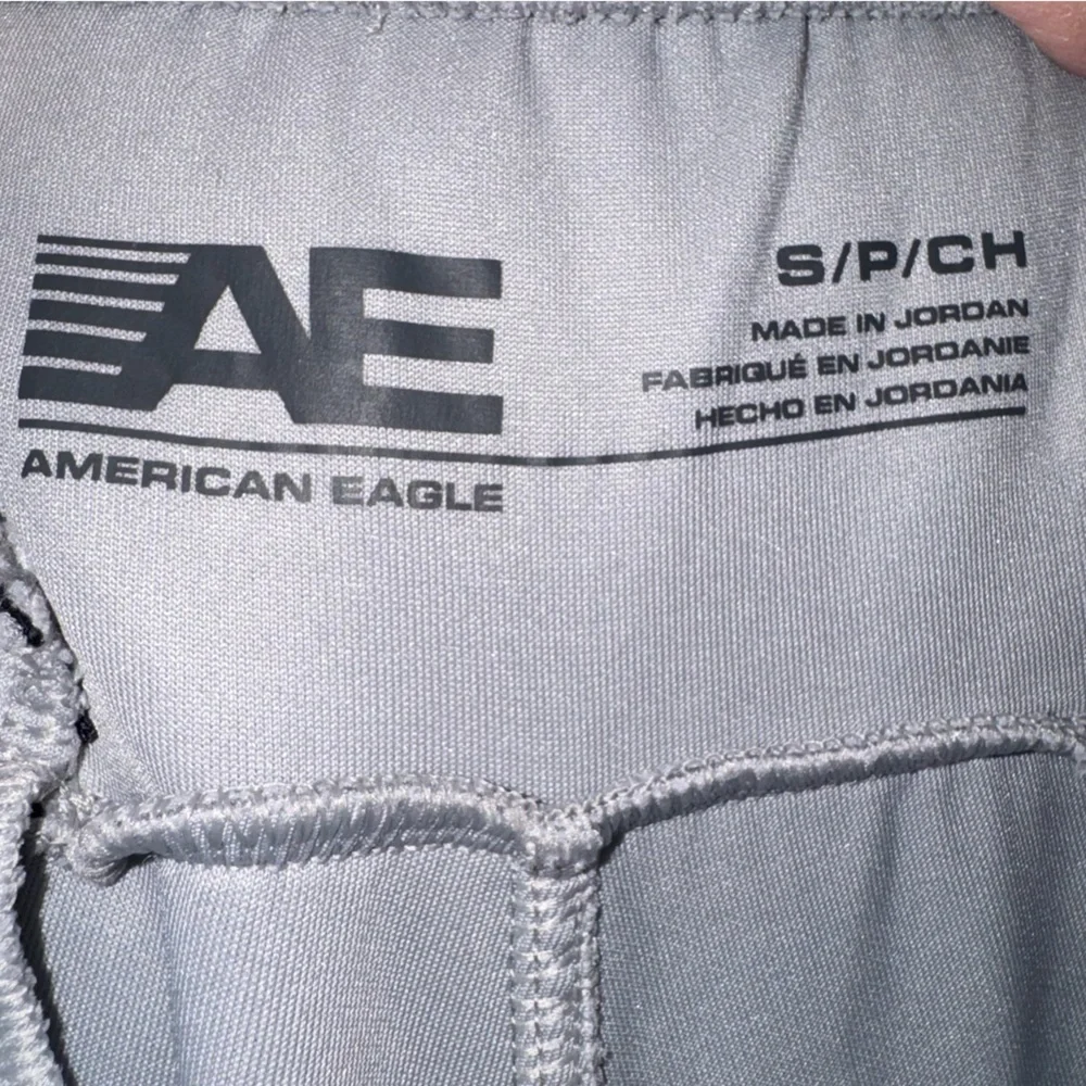 AE American Eagle Scuba Joggers Gray Zip Pocket Athleisure Unisex S